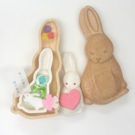 そっとひらくと うさぎ うさぎ 撫子(大)と特製つぶあんセット