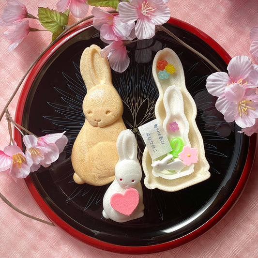 そっとひらくと うさぎ うさぎ 春(大)と特製つぶあんセット